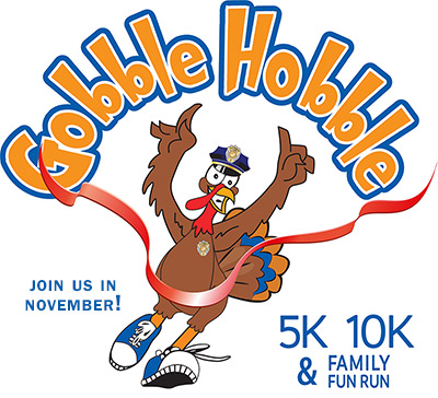 Annual Richardson Gobble Hobble 5K, 10K & Family Fun Run/Walk in Richardson, Texas.